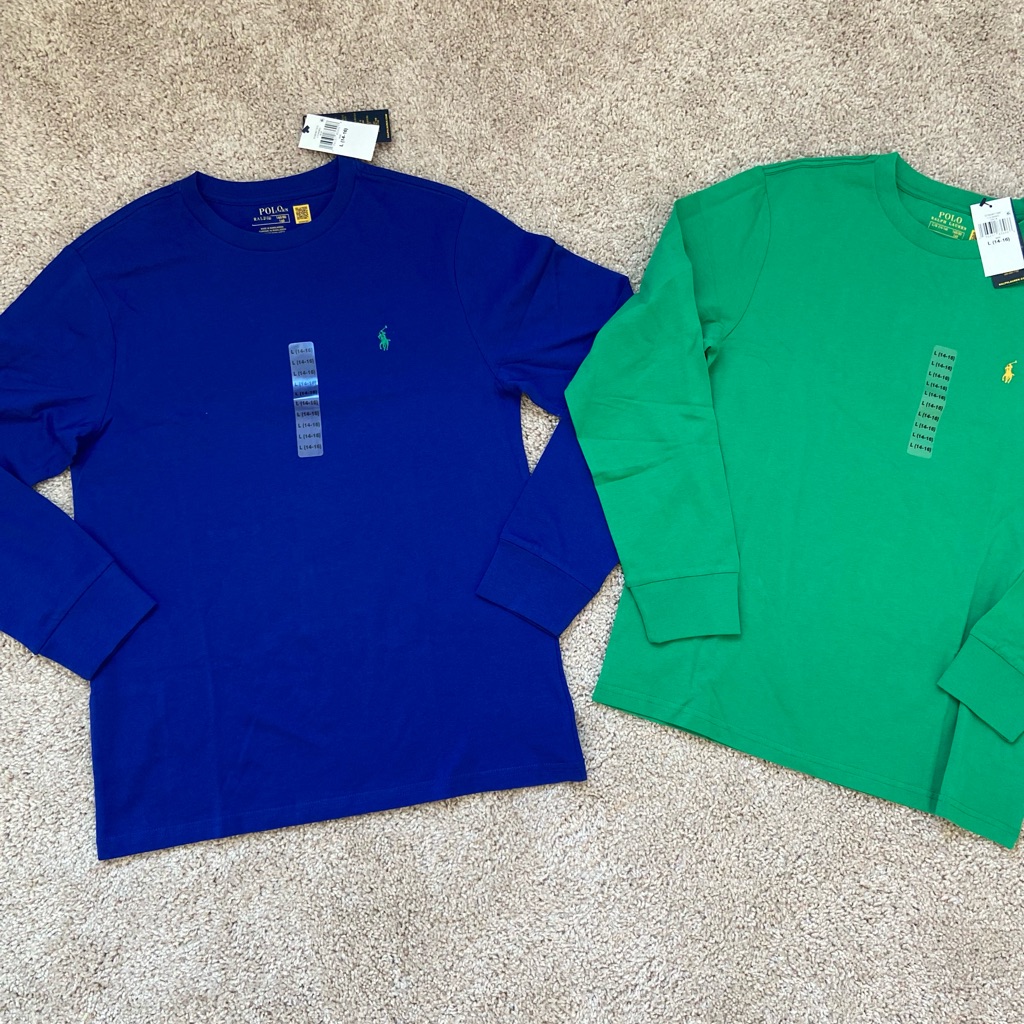 Polo Ralph Lauren Long Sleeve Shirt Bundle. L 14-16 Yrs